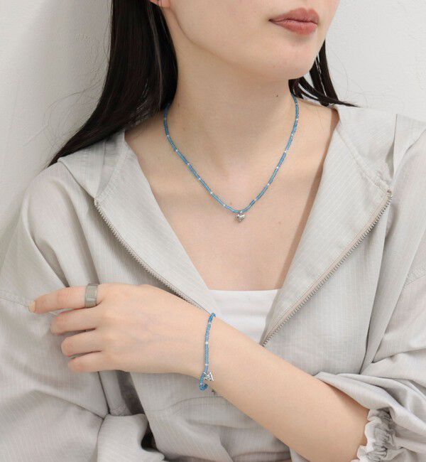 fredy emue「ビーズ&times;ハートトップネックレス」|ネックレス|
