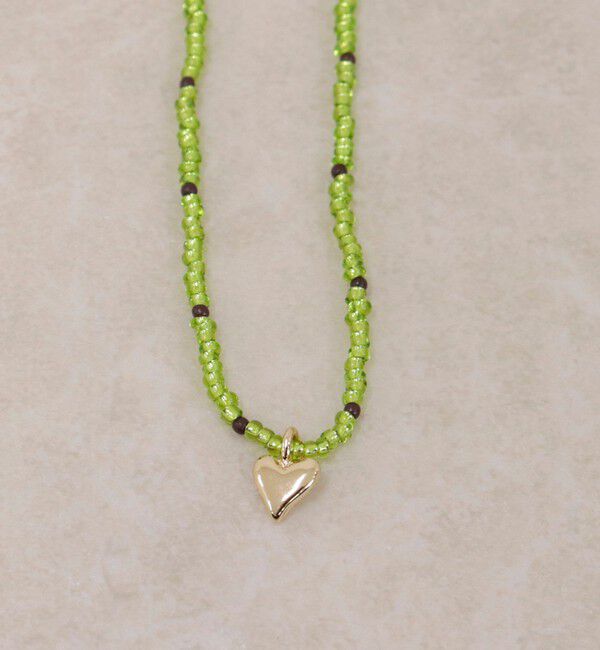fredy emue「ビーズ&times;ハートトップネックレス」|ネックレス|