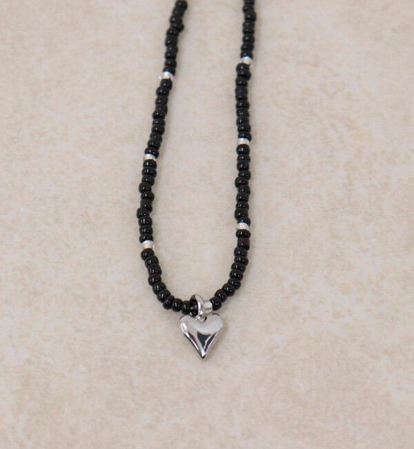 fredy emue「ビーズ&times;ハートトップネックレス」|ネックレス|