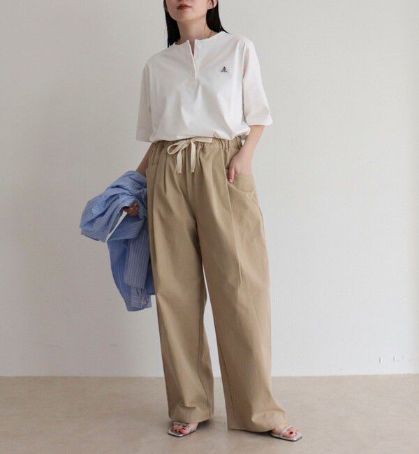 fredy emue「【GEVACO/ゲバコ】別注レディースヘンリーネックシャツ」|Tシャツ・カットソー|