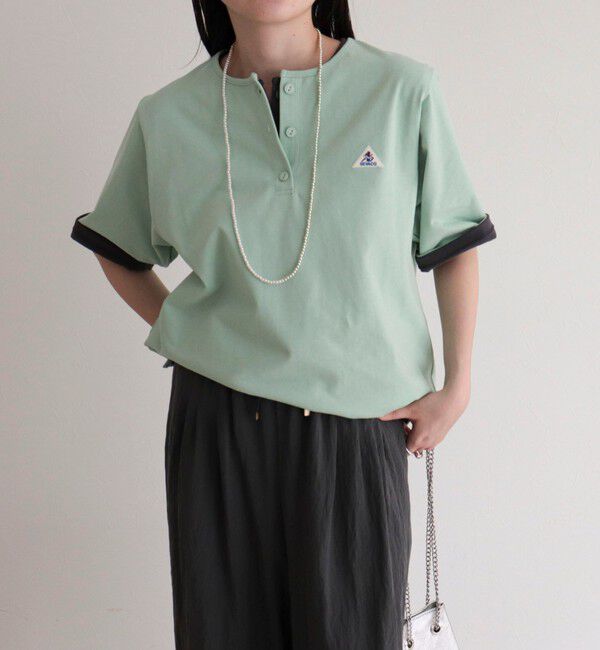 fredy emue「【GEVACO/ゲバコ】別注レディースヘンリーネックシャツ」|Tシャツ・カットソー|ミントグリーン