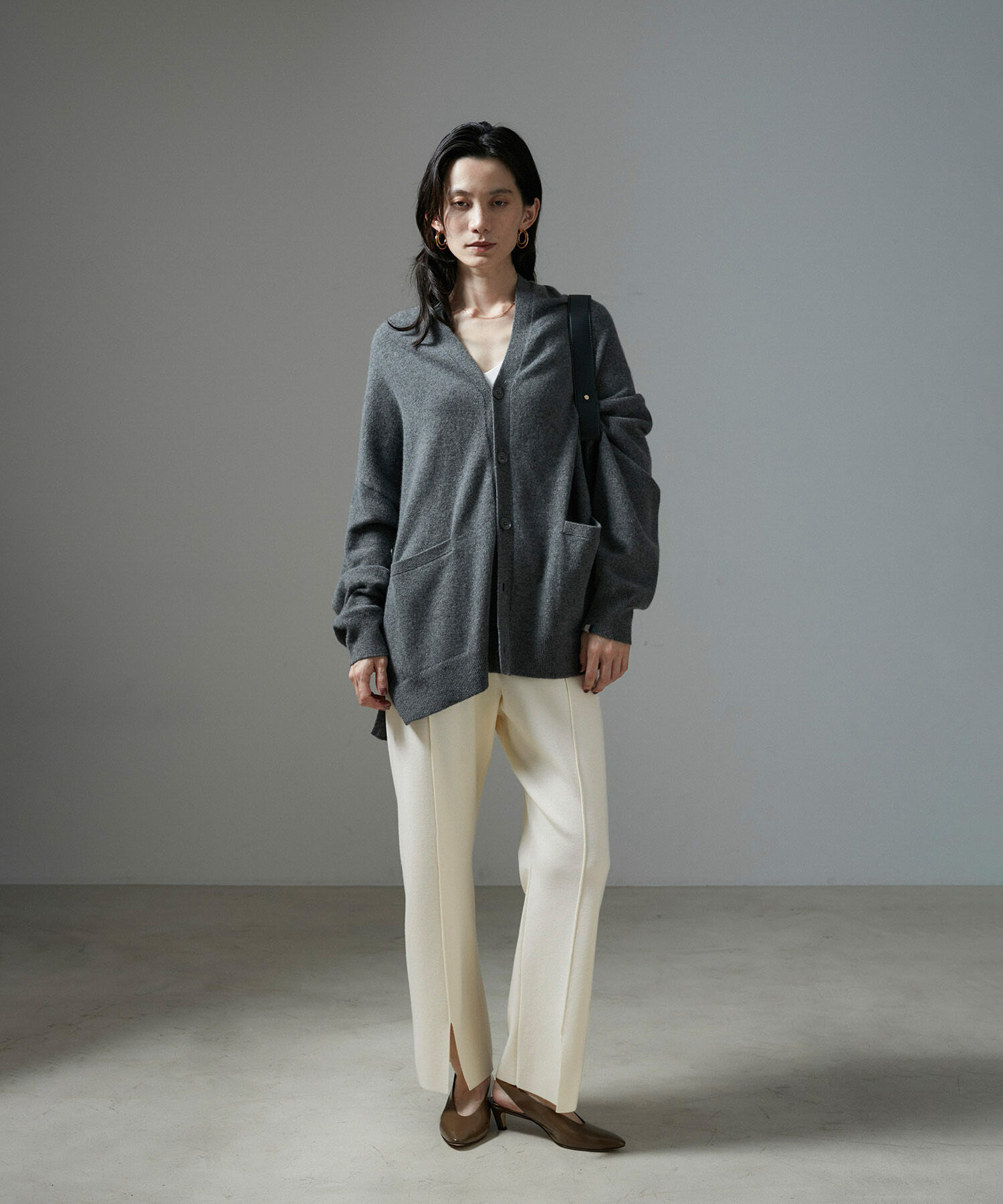 SALON adam et rope'「スウェットライクストレートイージーニットパンツ【セットアップ対応・洗える】」|その他|