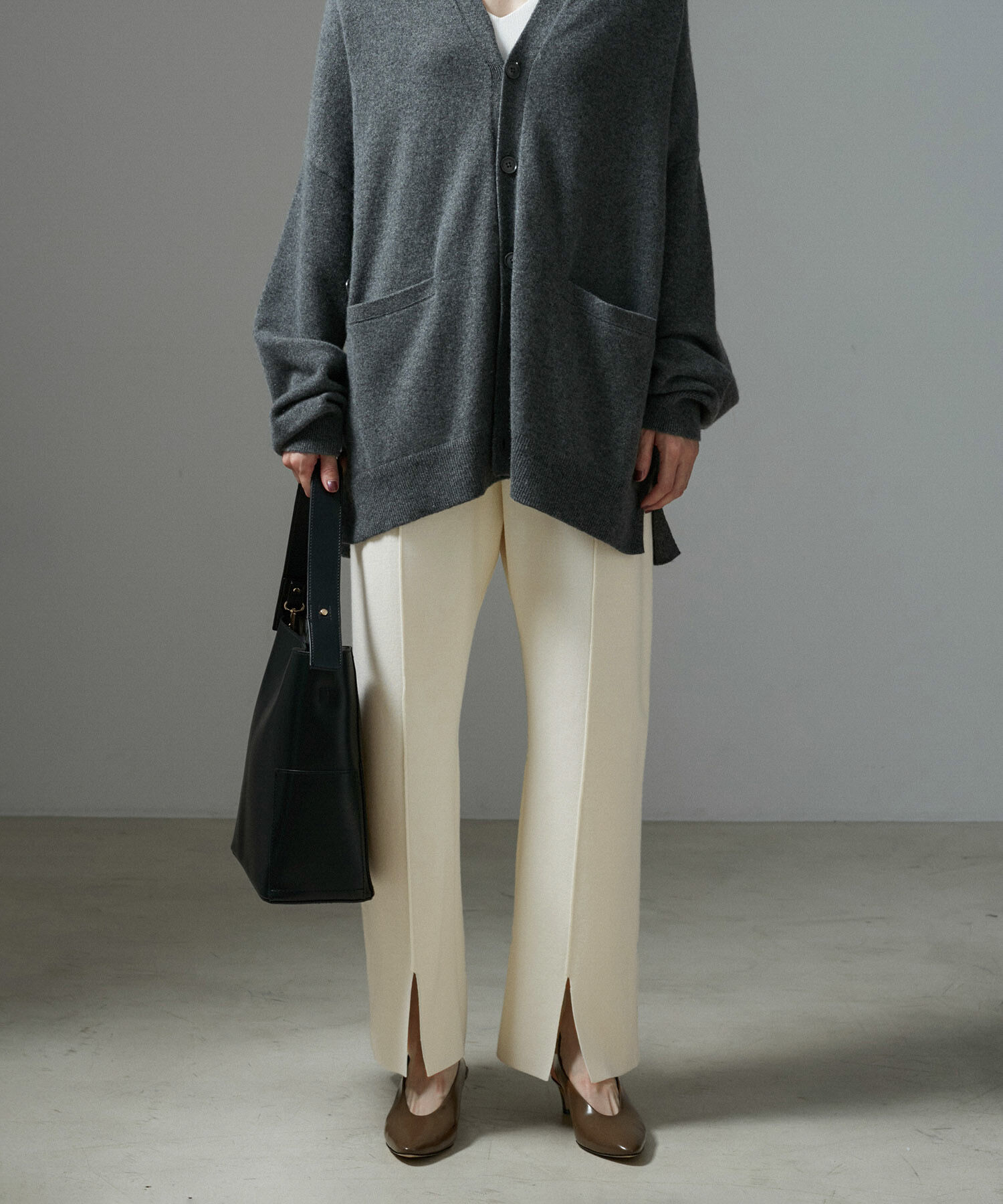 SALON adam et rope'「スウェットライクストレートイージーニットパンツ【セットアップ対応・洗える】」|その他|