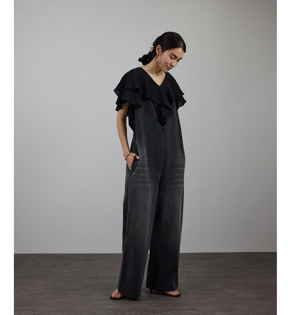 SALON adam et rope'「シルクブレンドラッフルカラーブラウス」|シャツ・ブラウス|