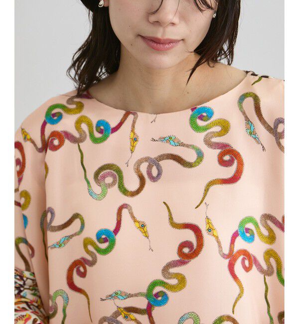 SALON adam et rope'「【LA PRESTIC OUISTON】JANINE SE シルクブラウス」|シャツ・ブラウス|