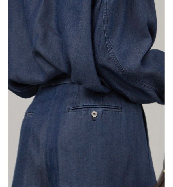 SALON adam et rope'「デニムライクタックフォルムワイドパンツ / セットアップ対応」|チノ|