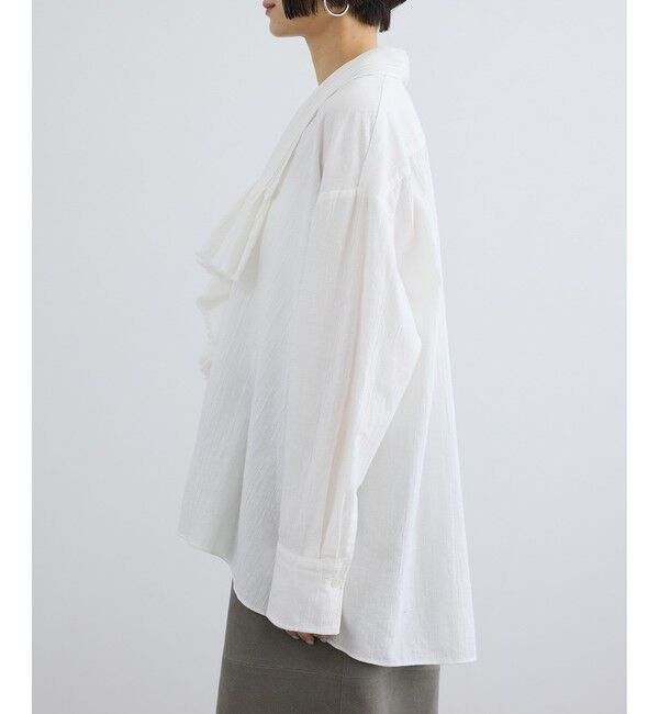 SALON adam et rope'「アンティークライクフリルブラウス / イージーケア」|シャツ・ブラウス|