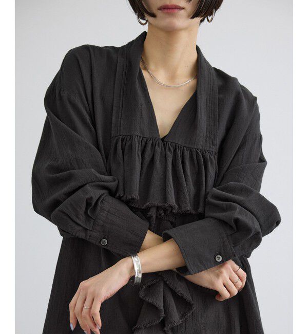 SALON adam et rope'「アンティークライクフリルブラウス / イージーケア」|シャツ・ブラウス|