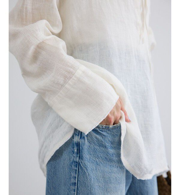 SALON adam et rope'「リネンカラミスキッパーシャツ / イージーケア」|シャツ・ブラウス|