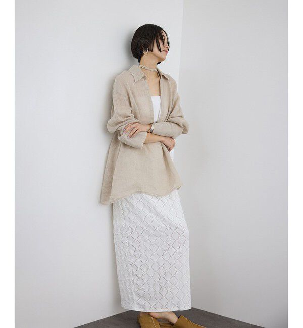 SALON adam et rope'「リネンカラミスキッパーシャツ / イージーケア」|シャツ・ブラウス|