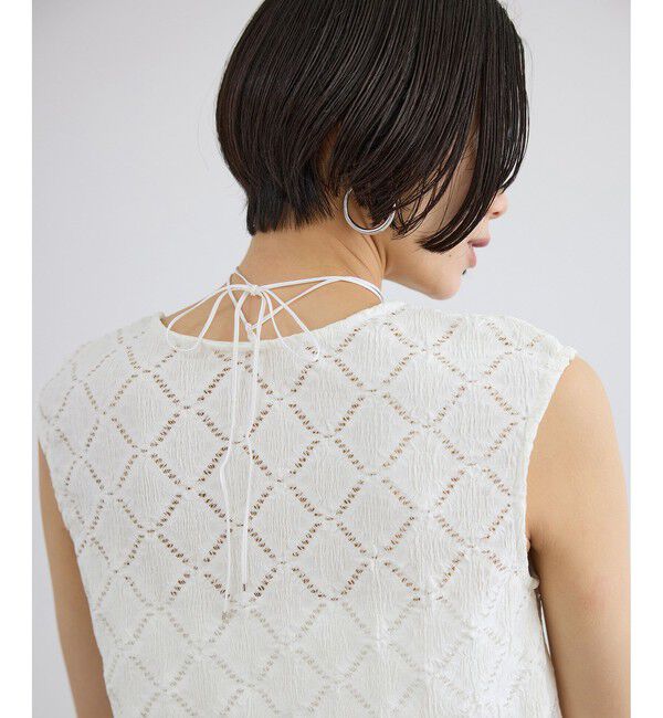 SALON adam et rope'「Cafissiチョーカー付きノースリーブプルオーバー / セットアップ対応」|その他|