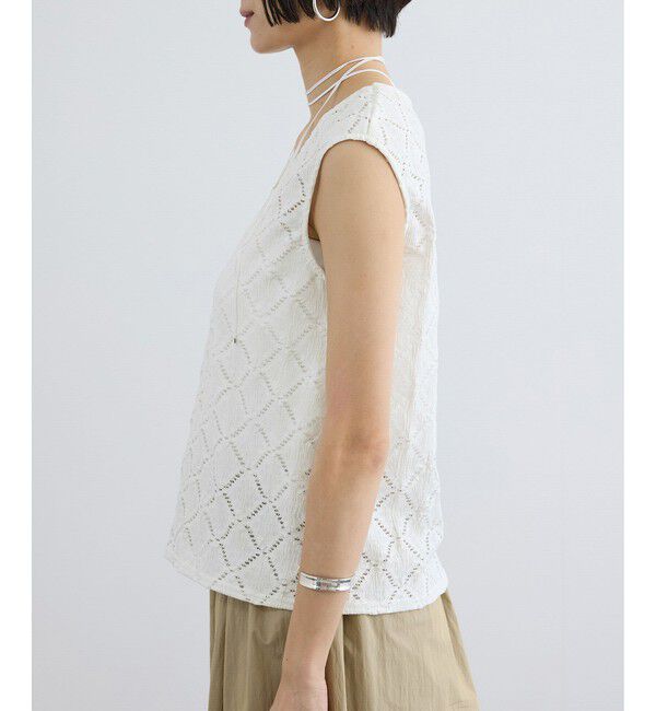 SALON adam et rope'「Cafissiチョーカー付きノースリーブプルオーバー / セットアップ対応」|その他|