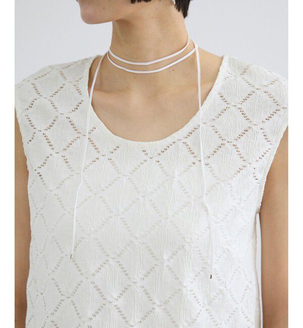 SALON adam et rope'「Cafissiチョーカー付きノースリーブプルオーバー / セットアップ対応」|その他|