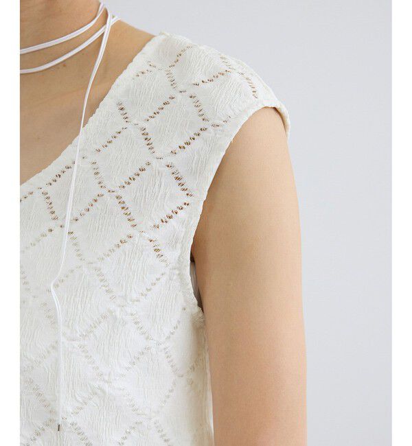 SALON adam et rope'「Cafissiチョーカー付きノースリーブプルオーバー / セットアップ対応」|その他|