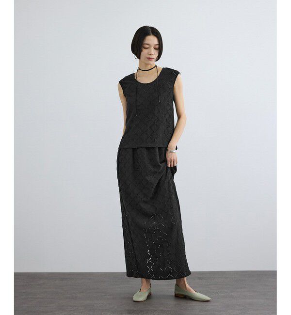 SALON adam et rope'「Cafissiチョーカー付きノースリーブプルオーバー / セットアップ対応」|その他|