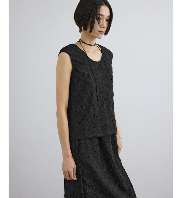 SALON adam et rope'「Cafissiチョーカー付きノースリーブプルオーバー / セットアップ対応」|その他|