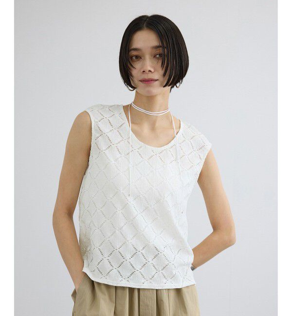 SALON adam et rope'「Cafissiチョーカー付きノースリーブプルオーバー / セットアップ対応」|その他|