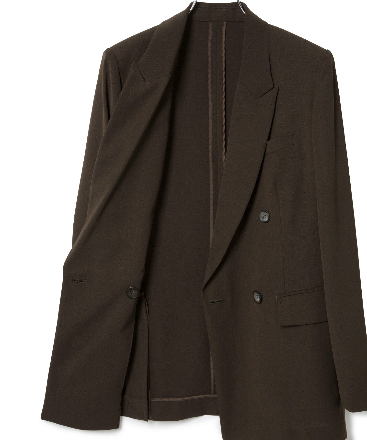 ROPE「ポリエステルツイルダブルジャケット/セットアップ対応【メディア掲載】」|テーラードジャケット|