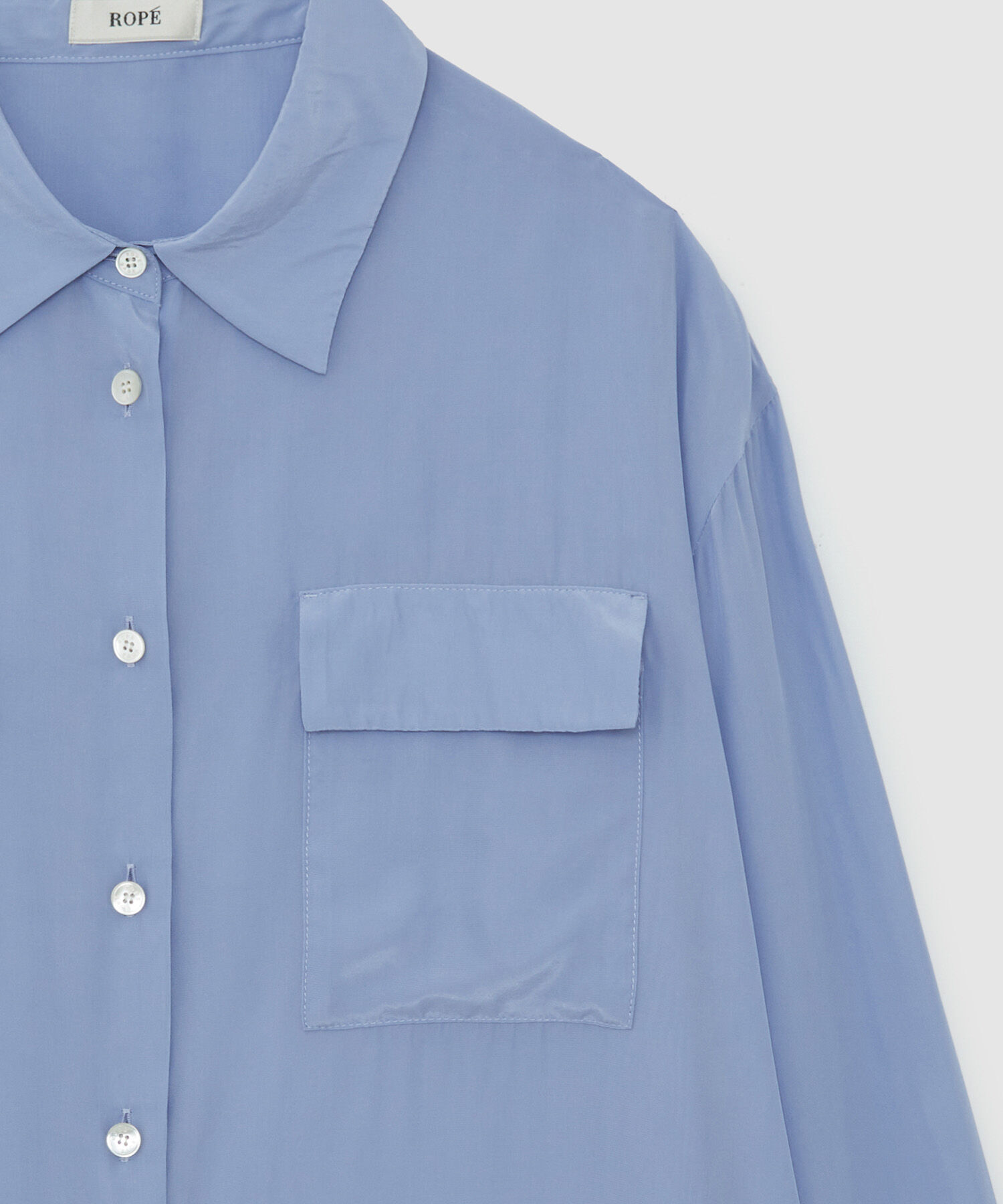 ROPE「シルクレーヨンデシンシャツブラウス」|シャツ・ブラウス|