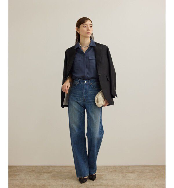 ROPE「シルクウールオーバージャケット」|テーラードジャケット|