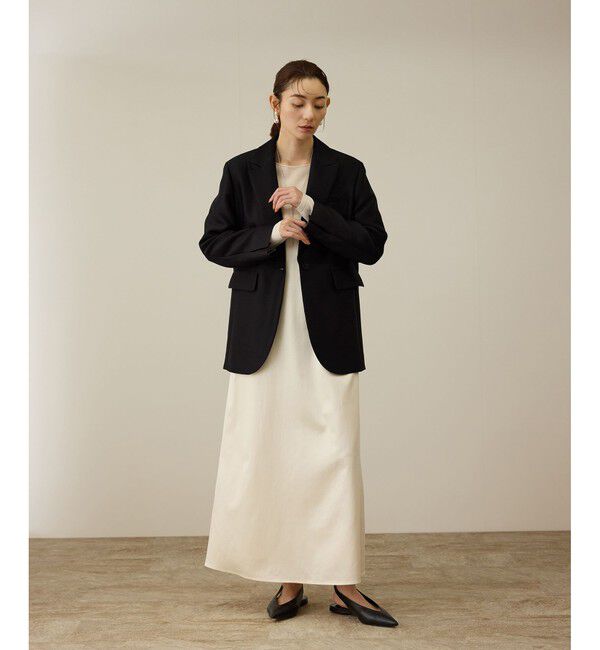 ROPE「シルクウールオーバージャケット」|テーラードジャケット|
