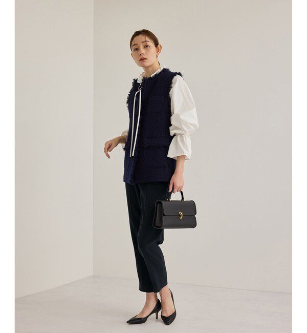 ROPE「トリアセダブルクロステーパードパンツ【セレモニー/通勤対応】」|チノ|