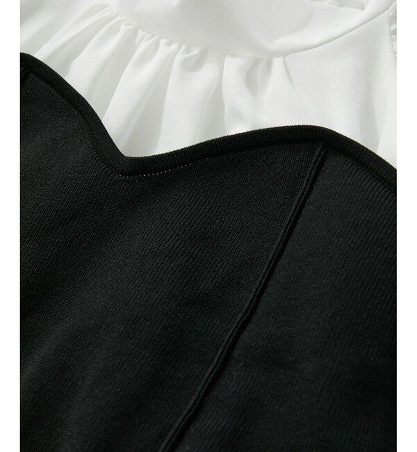 VIS「【VIS DRESS】バックリボンドッキングマーメイドワンピース」|ワンピース|