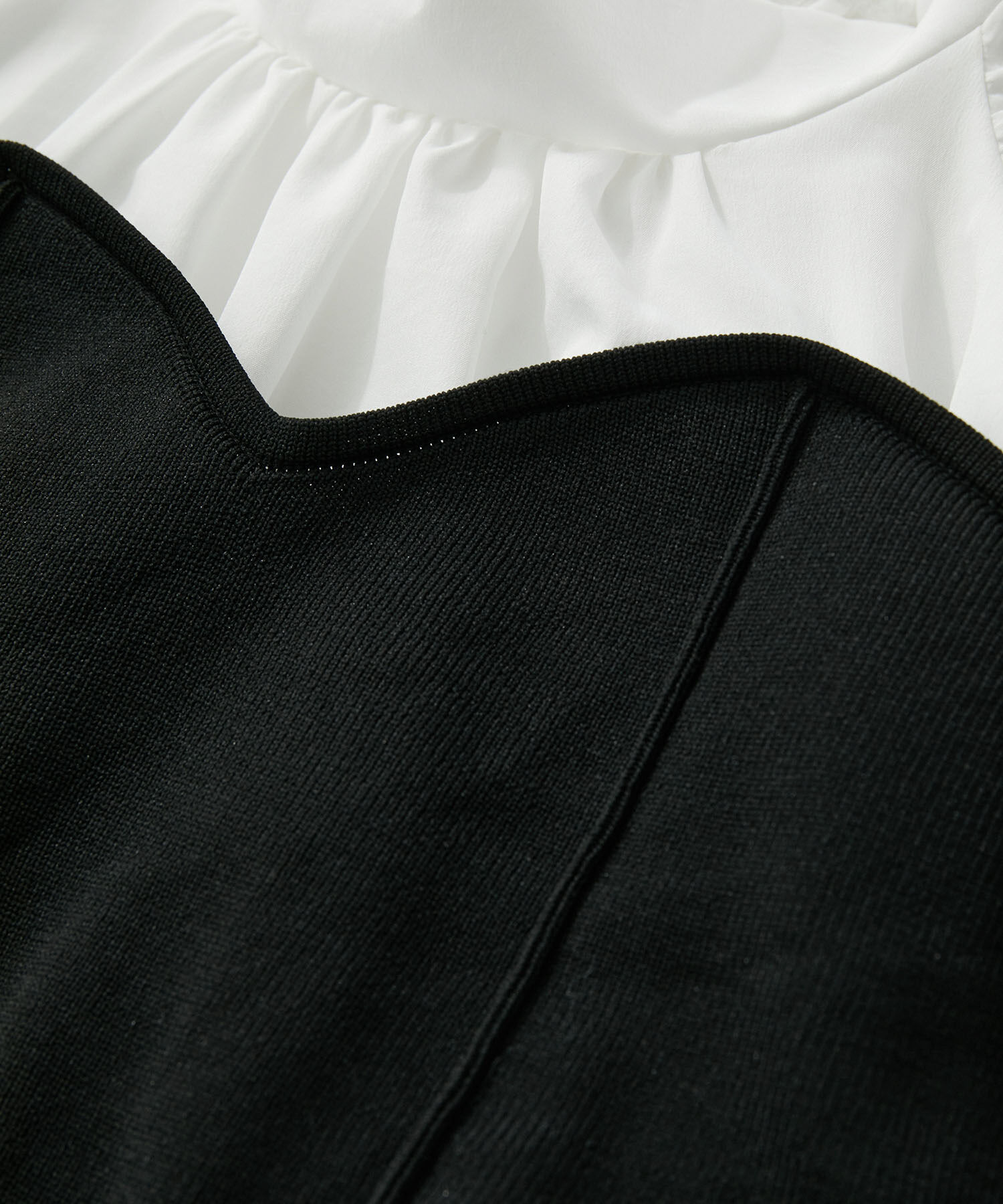 VIS「【VIS DRESS】バックリボンドッキングマーメイドワンピース」|ワンピース|