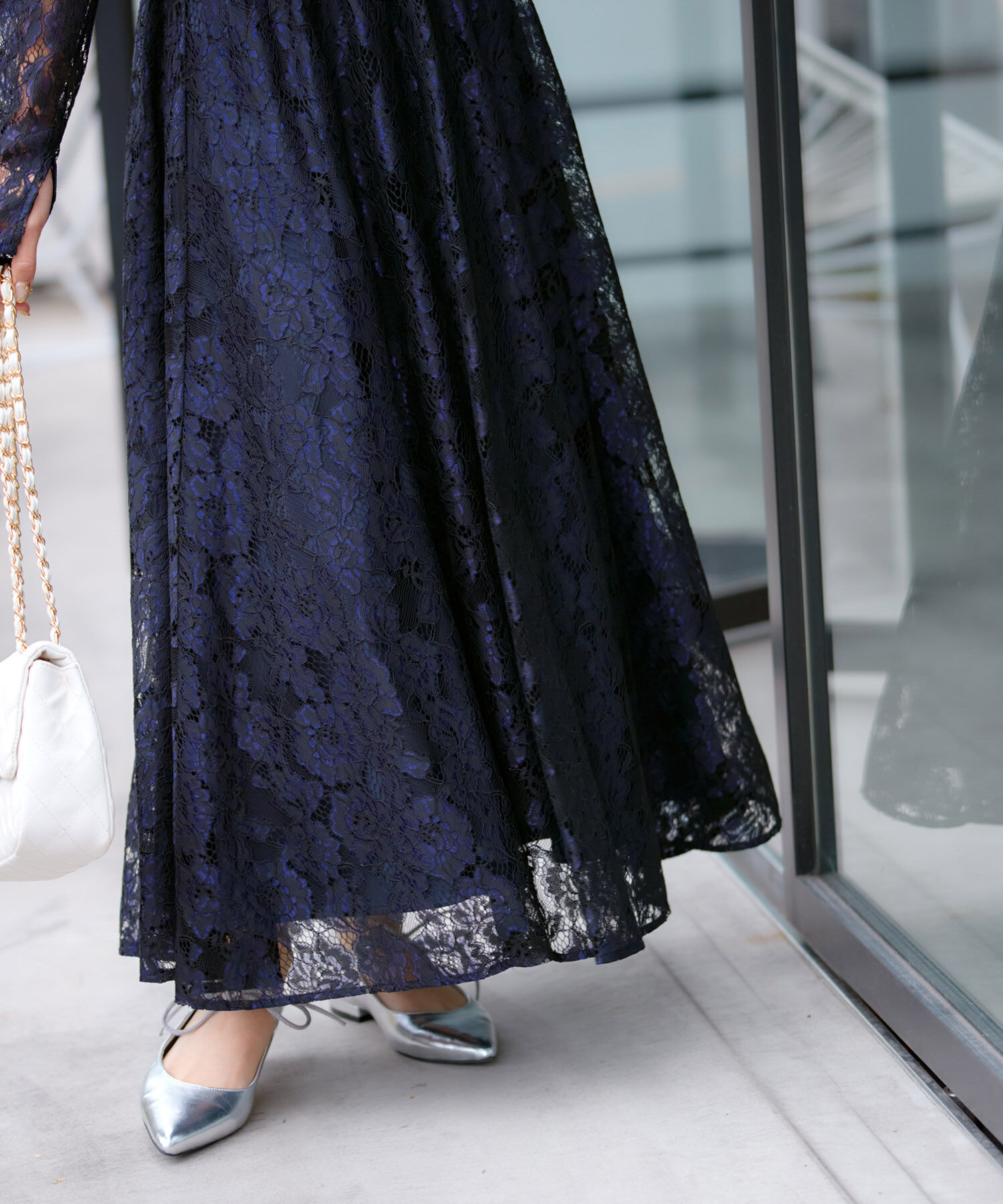 VIS「【VIS DRESS】総レースバックオープンワンピース」|ワンピース|