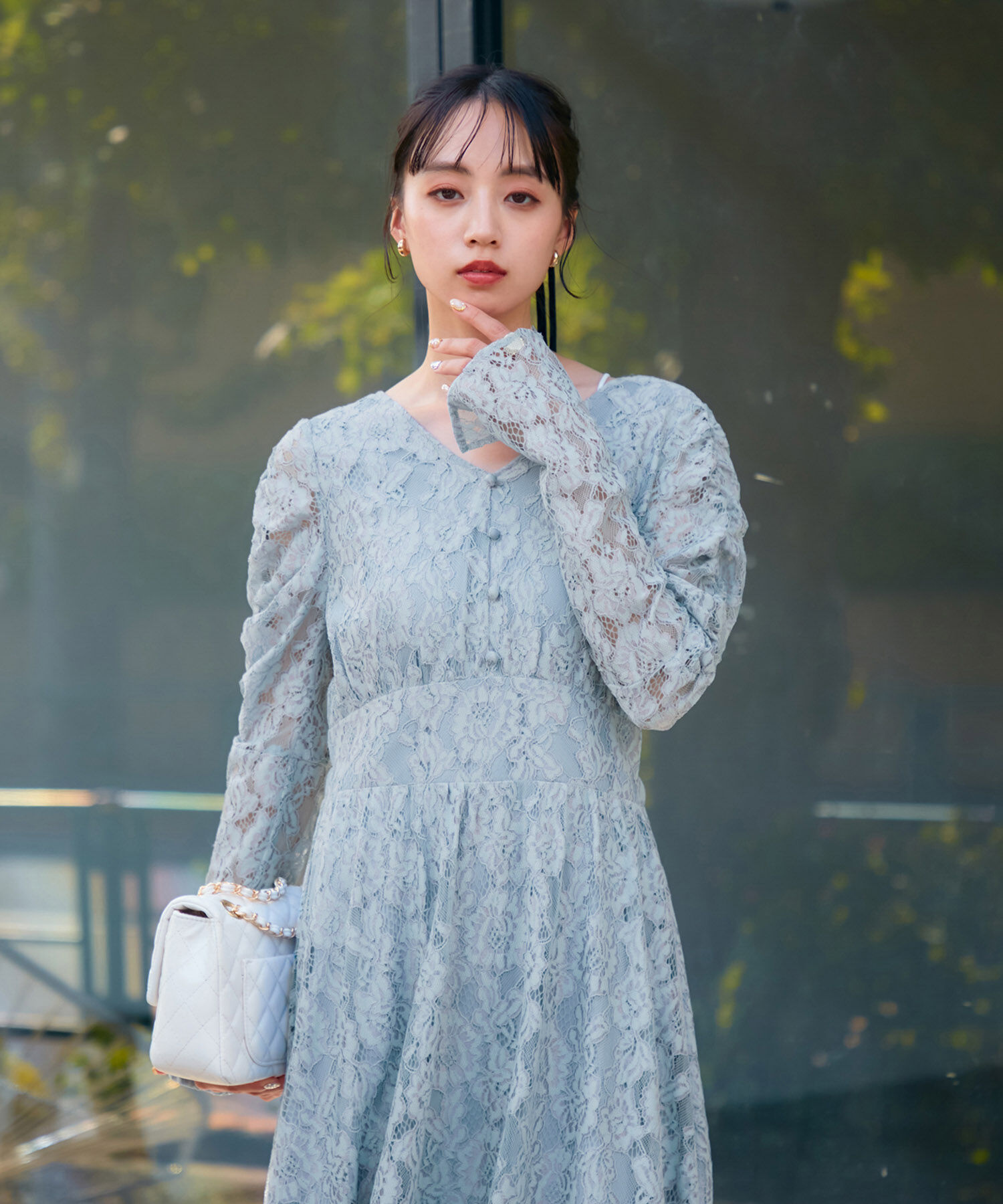 VIS「【VIS DRESS】総レースバックオープンワンピース」|ワンピース|