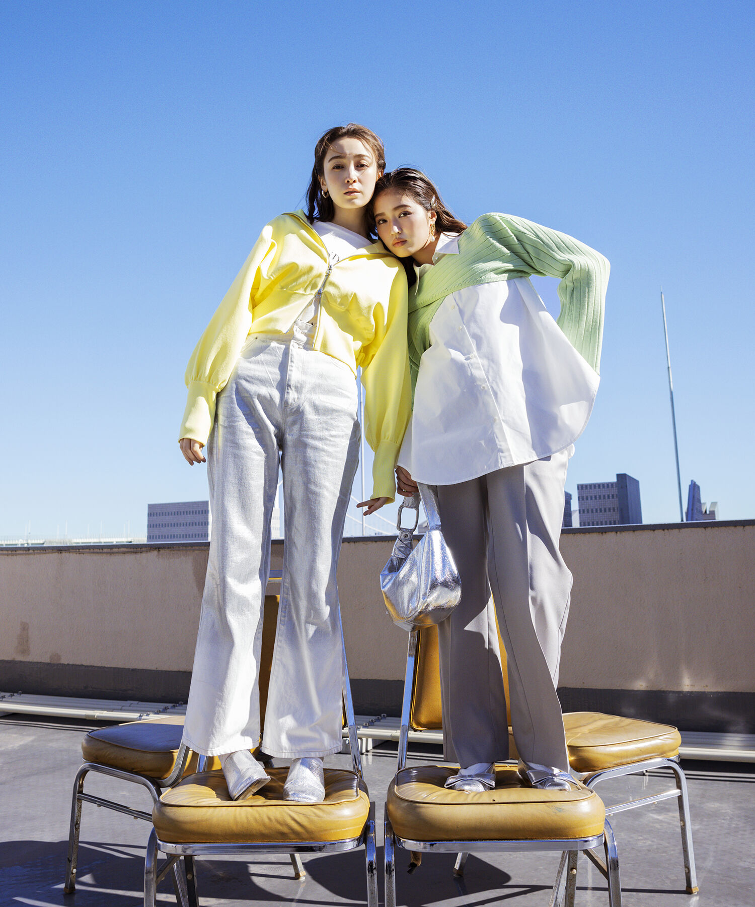 VIS「【STAYC/SIEUN着用】レイヤードニットプルオーバー」|ニット・セーター|