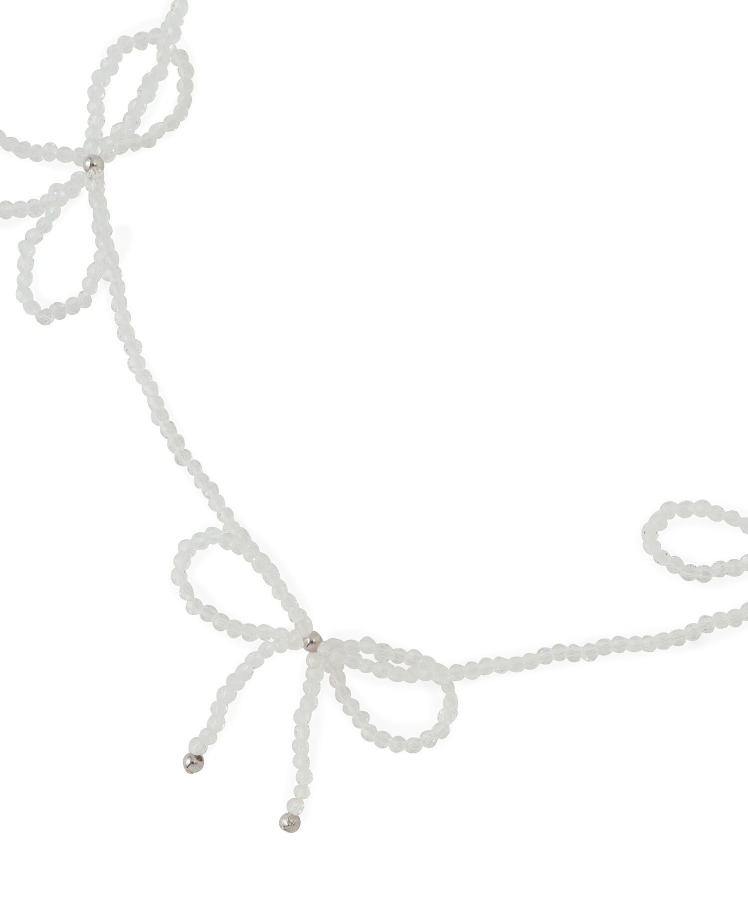 VIS「ビーズリボンネックレス」|ネックレス|