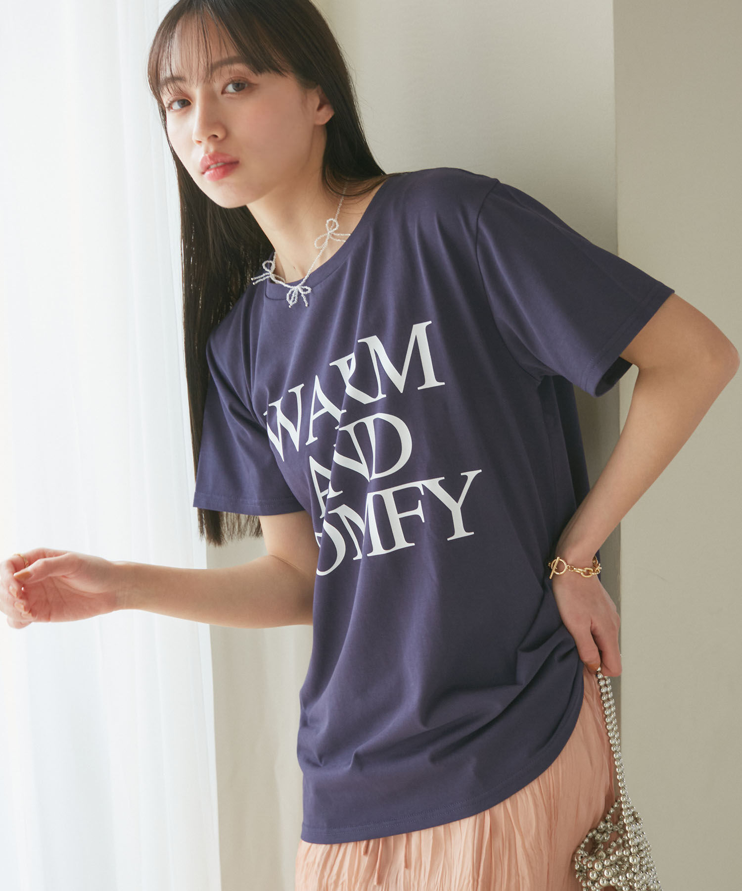 VIS「ビーズリボンネックレス」|ネックレス|