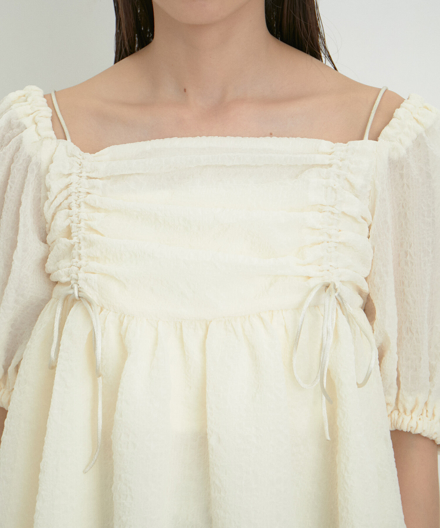 VIS「【2WAY】リボンディテールオフショルブラウス」|シャツ・ブラウス|