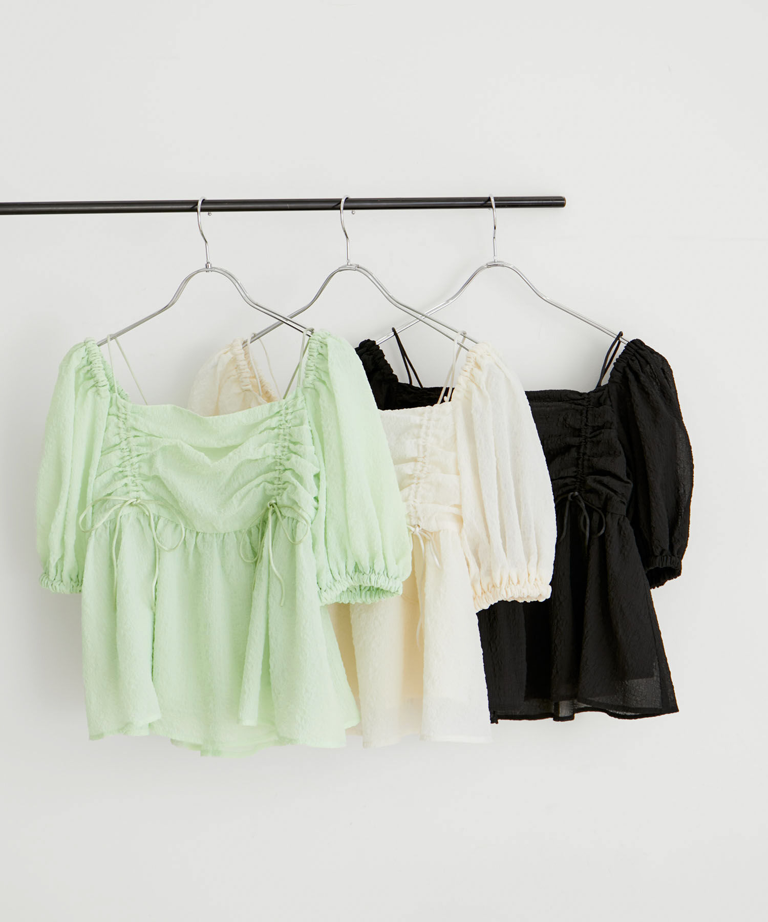 VIS「【2WAY】リボンディテールオフショルブラウス」|シャツ・ブラウス|