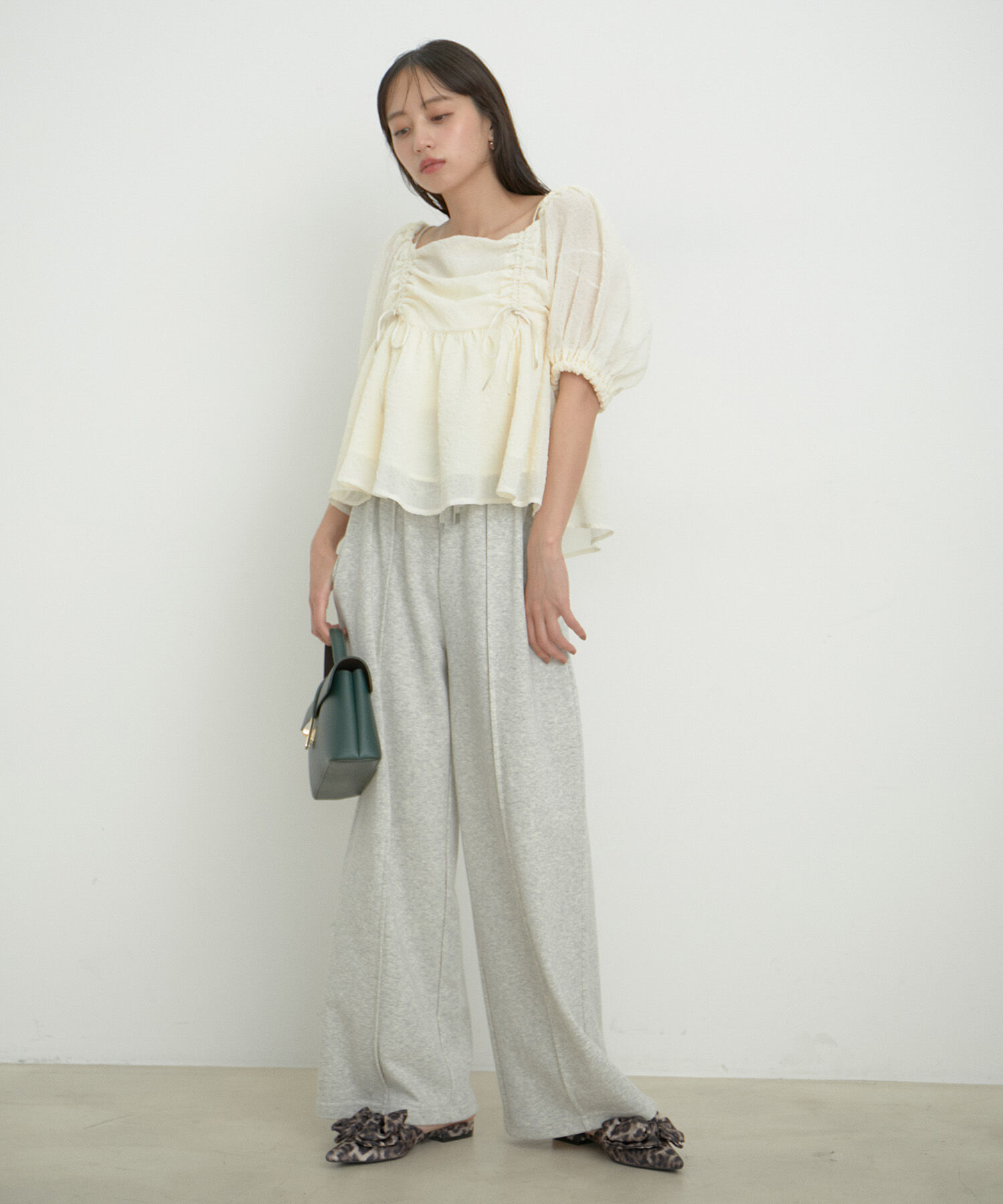 VIS「【2WAY】リボンディテールオフショルブラウス」|シャツ・ブラウス|