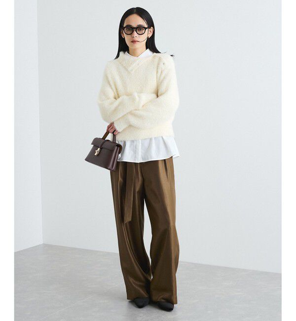 VIS「メタルボタンニットプルオーバー」|ニット・セーター|