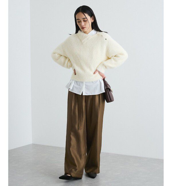 VIS「メタルボタンニットプルオーバー」|ニット・セーター|