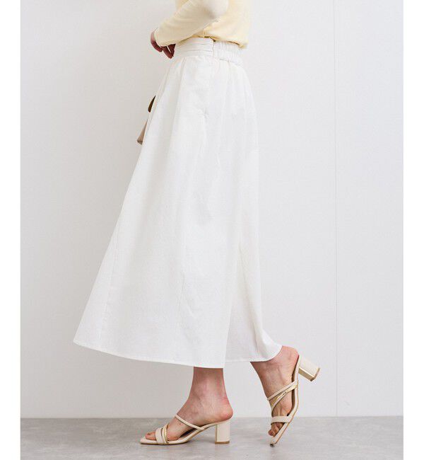 VIS「【洗える】サッカータックフレアースカート」|スカート|