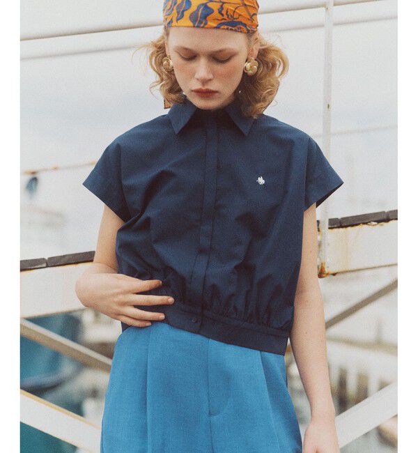 VIS「【POLO BCS】VIS別注フレンチスリーブドローストリングシャツ」|シャツ・ブラウス|