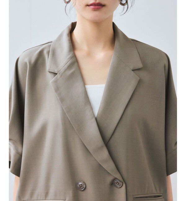 VIS「【WEB限定】タックスリーブテーラードジャケット」|テーラードジャケット|