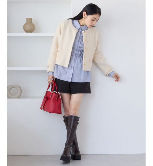 VIS「接結ミニフェザーニットジャケットカーディガン/一部WEB限定カラー」|カーディガン|