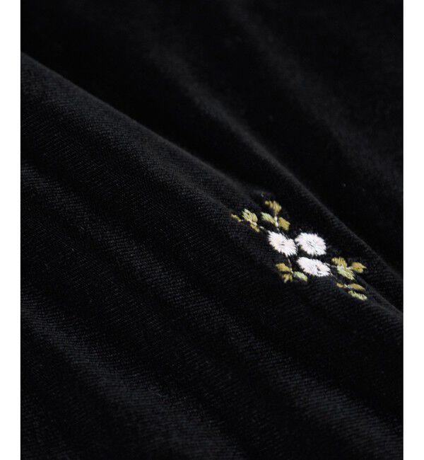 VIS「刺繍アソートベロアキャミワンピース/2WAY」|ワンピース|