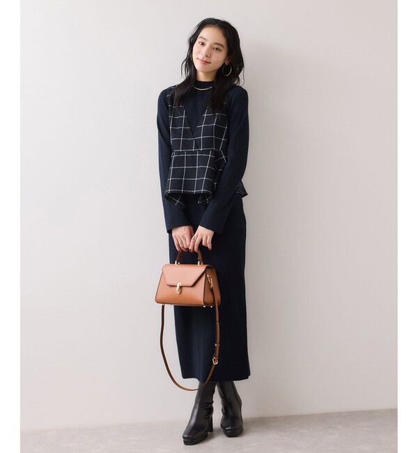 VIS「ビスチェセットニットワンピース」|ワンピース|