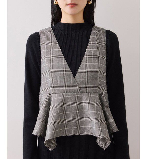 VIS「ビスチェセットニットワンピース」|ワンピース|