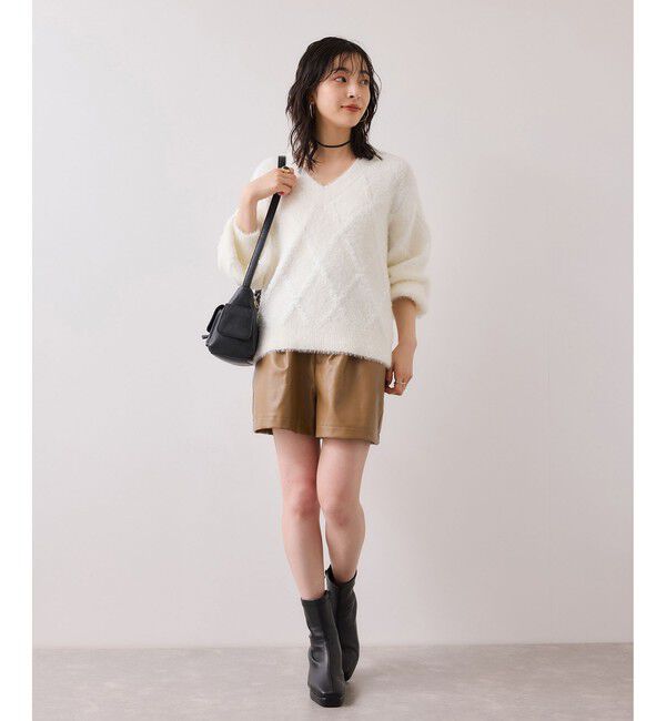 VIS「レザーショートパンツ」|チノ|