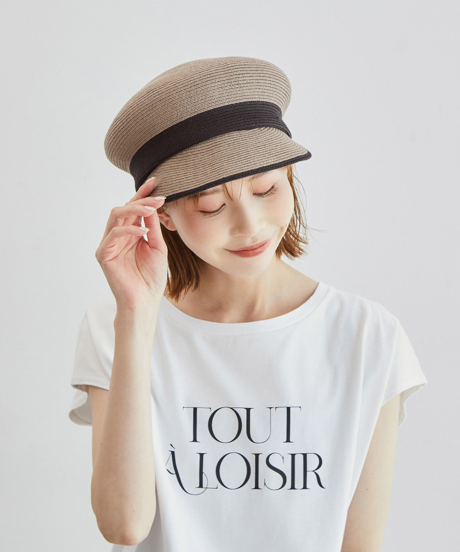 ROPE PICNIC PASSAGE「ウォッシャブルブレードキャスケット」|キャップ・キャスケット|グレー(07)