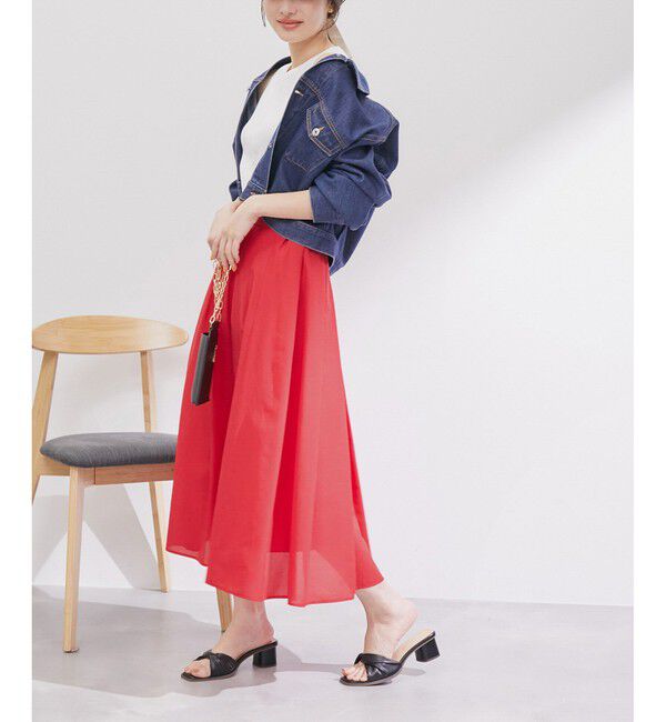 Rope&rsquo;Picnic「ランダムタックスカート」|スカート|