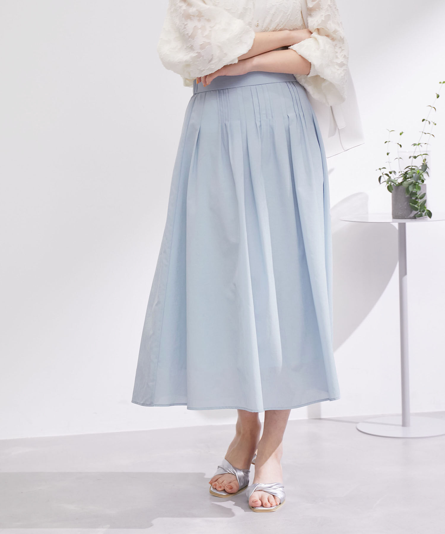 Rope&rsquo;Picnic「ランダムタックスカート」|スカート|