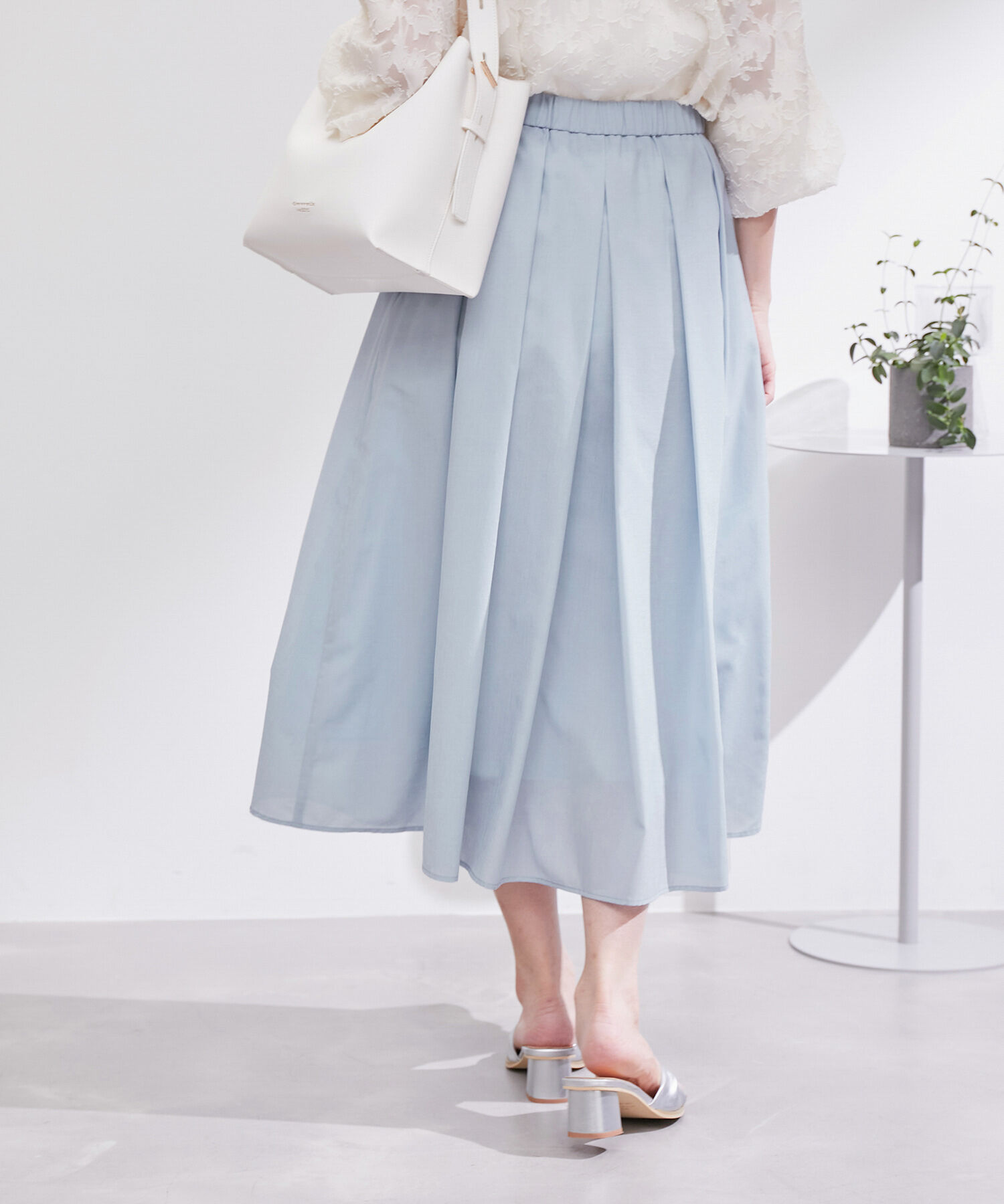 Rope&rsquo;Picnic「ランダムタックスカート」|スカート|